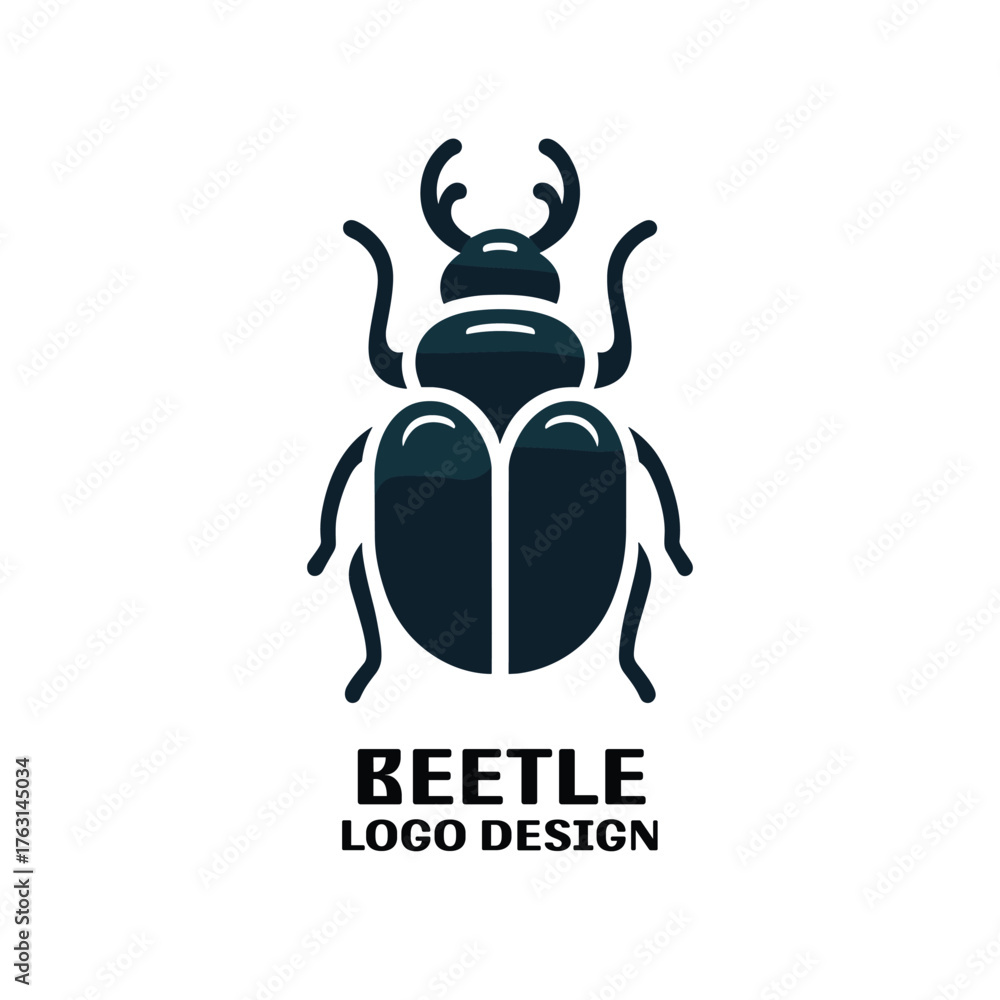 Fototapeta premium Beetle Vector Logo Design