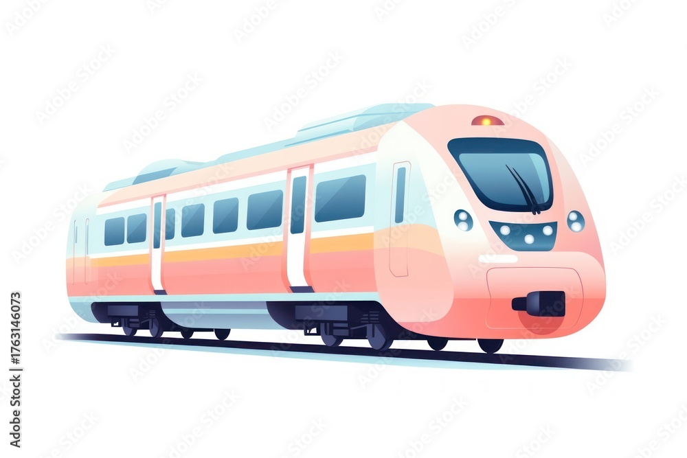 Naklejka premium Train locomotive vehicle railway.