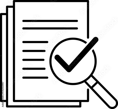 Document Review and Verification Icon
