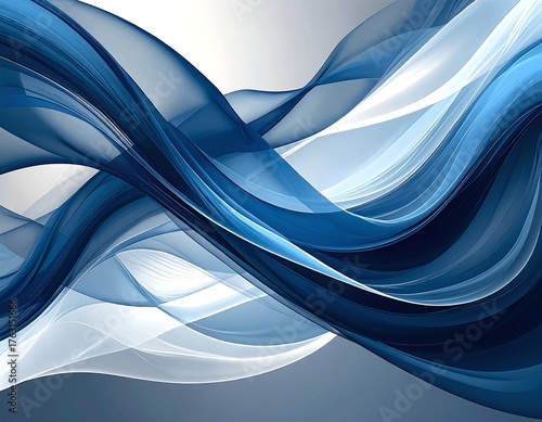 A vibrant blue and white abstract background featuring swirling patterns and gradients, creating a dynamic and visually captivating atmosphere.