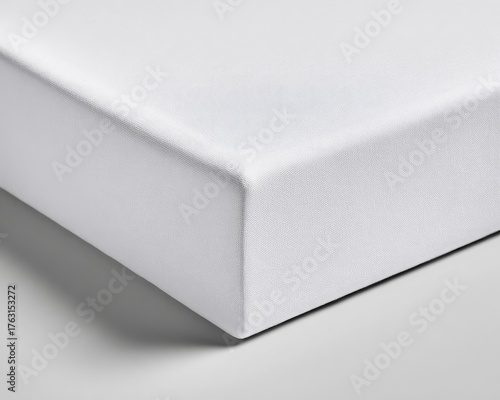 Close Up Detail Of White Canvas Corner