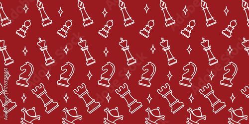 background pattern of chess pieces. matches and championships.