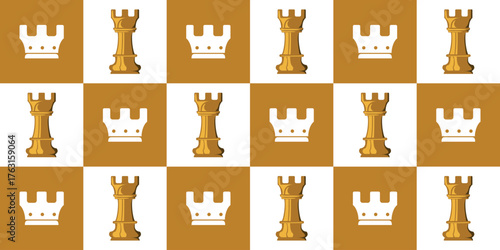 background pattern of chess rook. matches and championships.