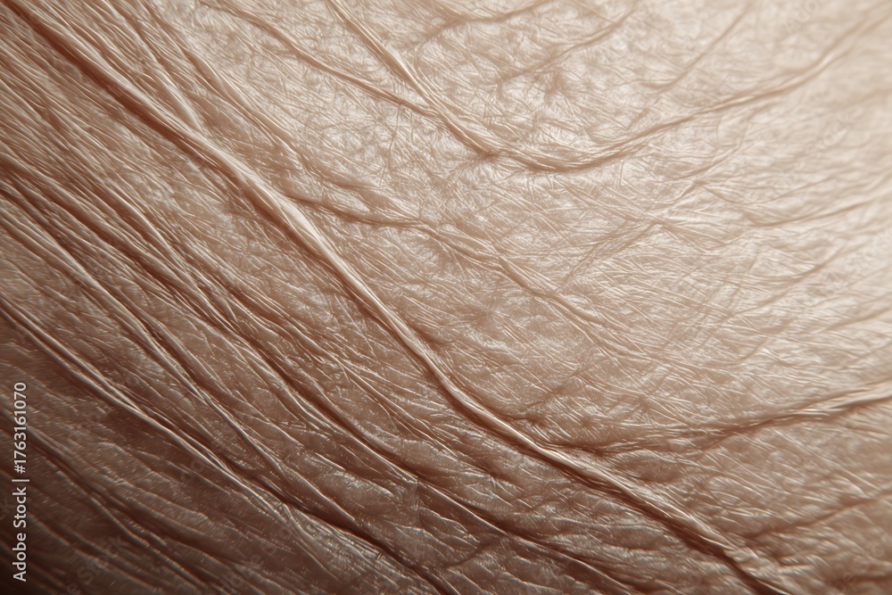 Fototapeta premium ultra macro of thin aging skin showing veins and texture,Thin and dry skin in the elderly