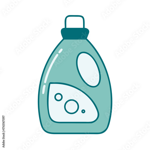 Detergent Bottle Icon for Web and Graphic Design