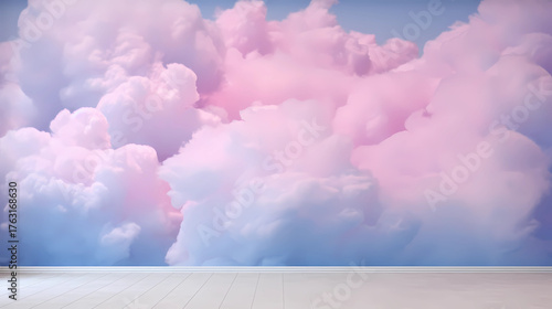 Cotton Candy Cloudscape background design
