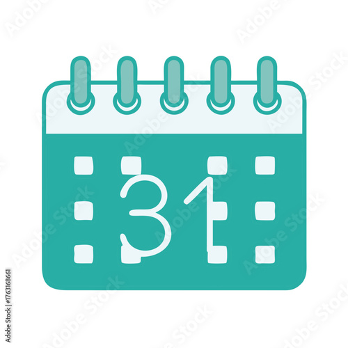Holiday Calendar Icon for Web and Graphic Design
