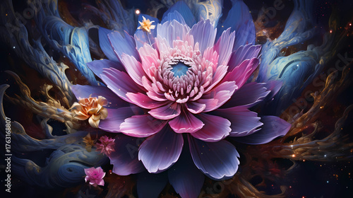 Cosmic Bloom Blossoming Galaxy of Infinite Possibilities