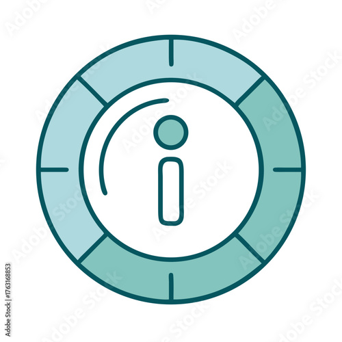 Info Circle Information Icon for Web and Graphic Design
