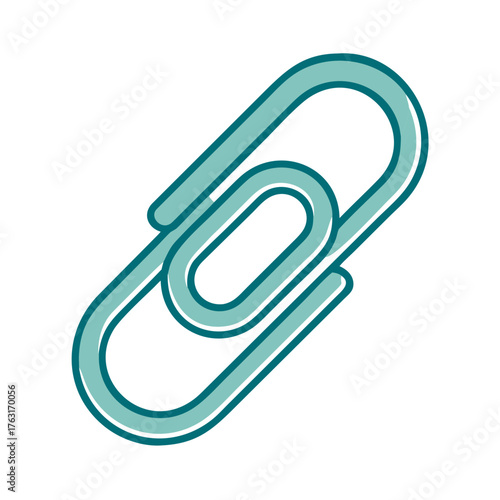 Paperclip Attachment Icon for Web and Graphic Design