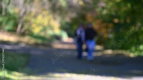 Wallpaper Mural 
autumn park sunlight defocused background Torontodigital.ca