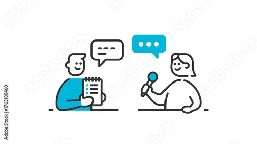 Interview conversation between two people