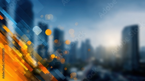 Soft Blue Corporate Background with Abstract Design Elements