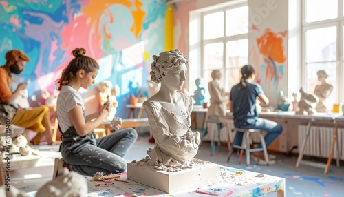 Art Class Sculpting Session