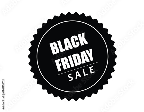 Black Friday stamp seal icon The image displays a quality guarantee seal or stamp with 100 percent satisfaction guarantee for best quality business design