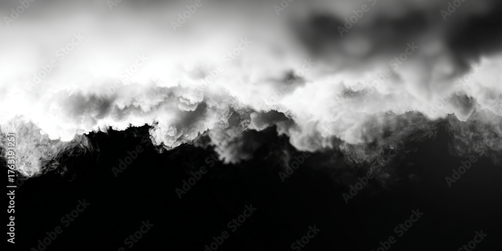 Fototapeta premium Wisps of smoke curl in soft spirals, slowly fading as they stretch across the background. The transparent canvas creates the illusion of a never-ending mist. PNG background.
