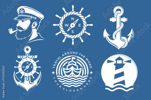 Ship logo vector, Cruise ship Logo , logistics and ship express delivery , vector illustration