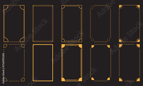 Collection of ornate decorative frames and borders for creative projects and designs
