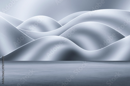 abstract background with white waves