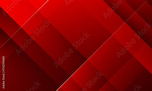 Abstract red banner background. Vector illustration