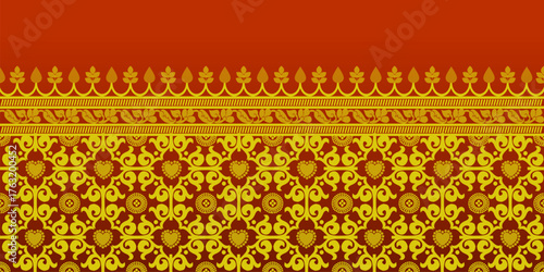 beautiful graphic saree design and this sari design is in Indian style which is for textile fashion industry and it can be used as wallpaper backdrop and website bg this style is originated in india 