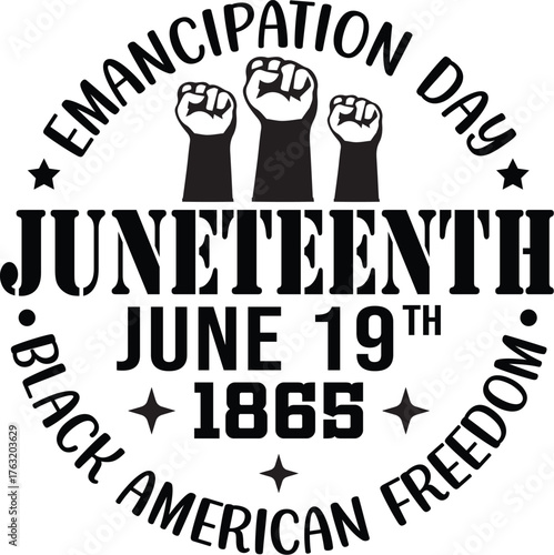 Emancipation Day Juneteenth Black American Freedom SVG