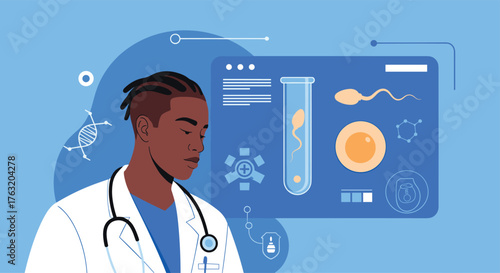 Doctor Focused on Reproductive Technology and In Vitro Fertilization.
