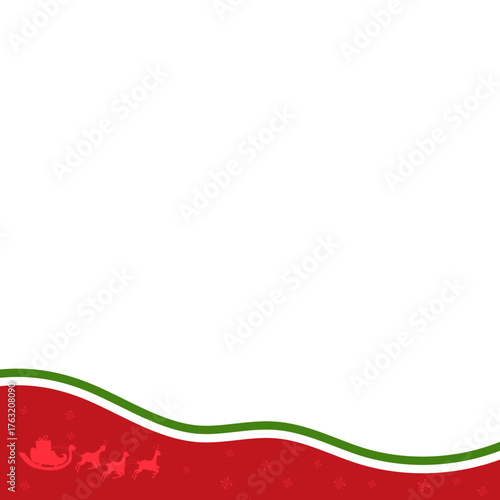 Christmas Wave Footer