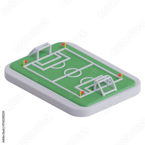 3d football pitch