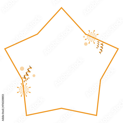 New Year Frame with Fireworks