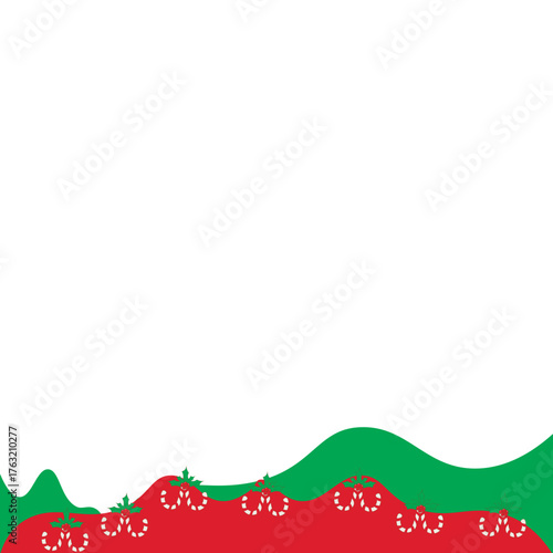 Christmas Wave Footer