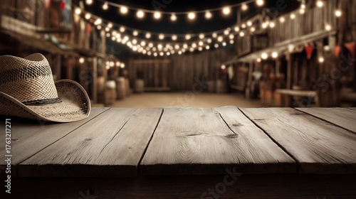 Hoedown theme Party Background with empty copy space