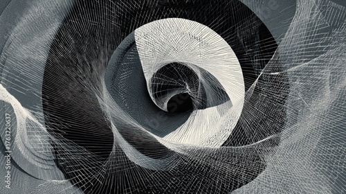 Fototapeta Naklejka Na Ścianę i Meble -  Spiral vortex abstract design