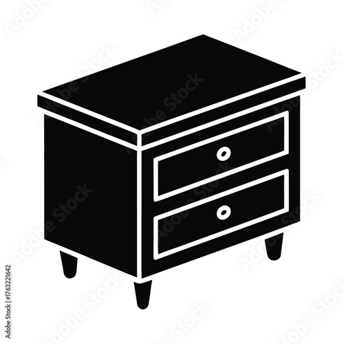 Flat Vector Icon Of Cajon Percussion Instrument