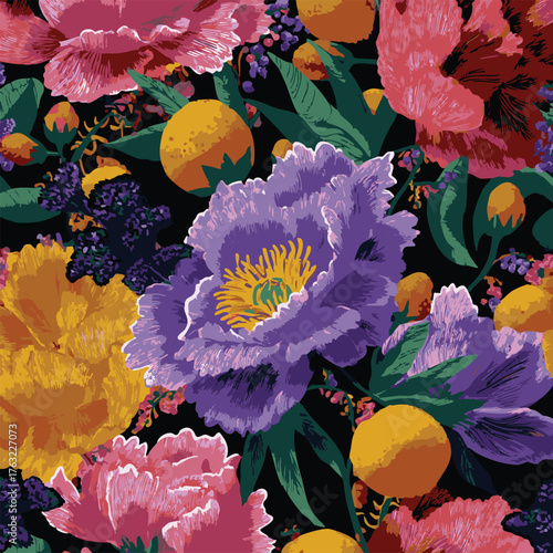 vector graphic pattern textile all over print