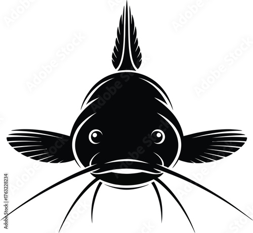 Catfish Silhouette Whiskers Aquatic Creature
