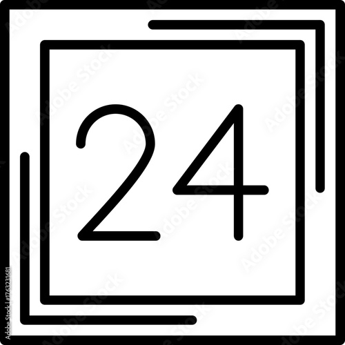 Twenty four Icon