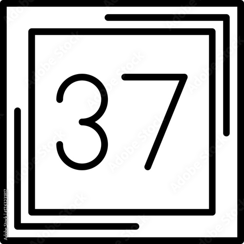 Thirty seven Icon
