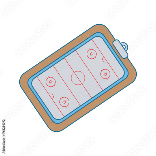 Ice Hockey Rink Illustration