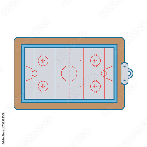 Ice Hockey Rink Illustration
