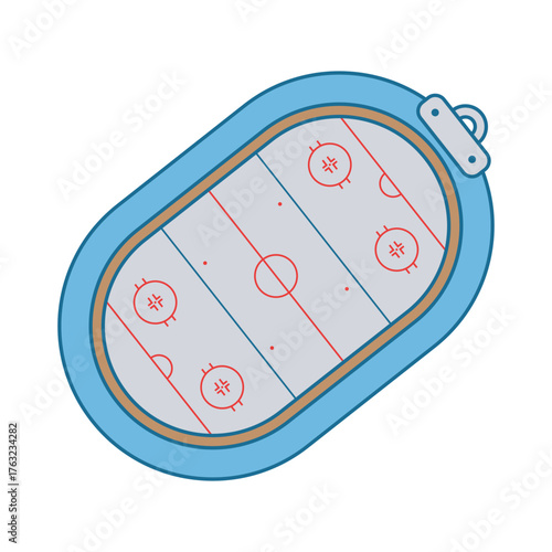 Ice Hockey Rink Illustration