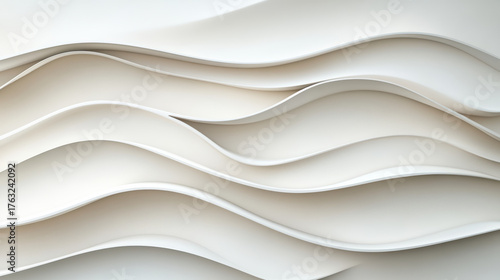 Soft lines and curves create serene, flowing pattern light tones, evoking calmness