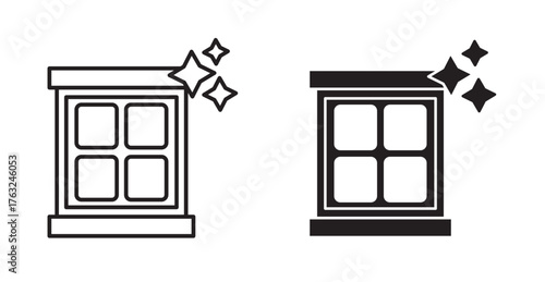 Window cleaning icon