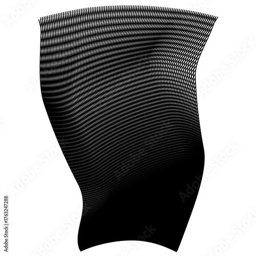 Long skirt on white background