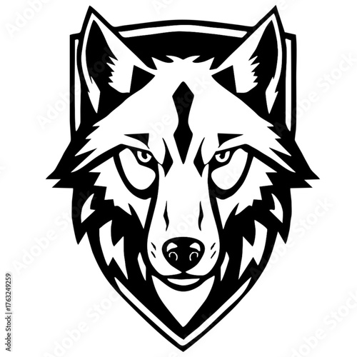 Wolf Head Logo Vector 