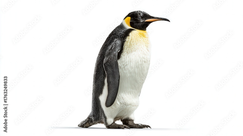 Fototapeta premium Emperor penguin isolated on white background