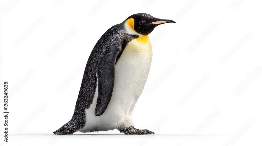 Obraz premium Emperor penguin isolated on white background