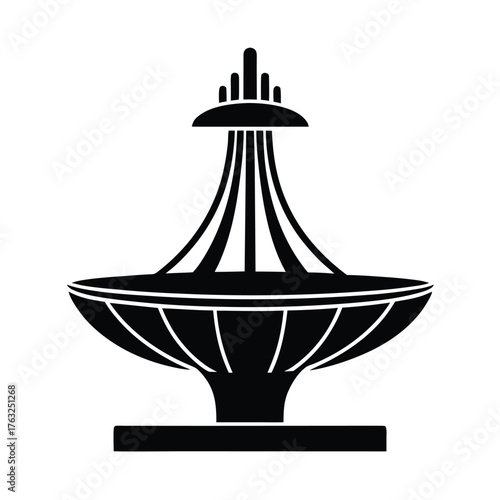 Brasilia Fountain Vector