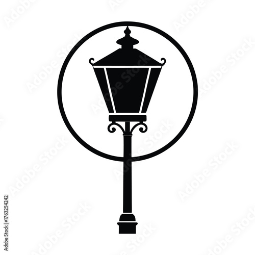 Brasilia Street Lamp Vector Illustration