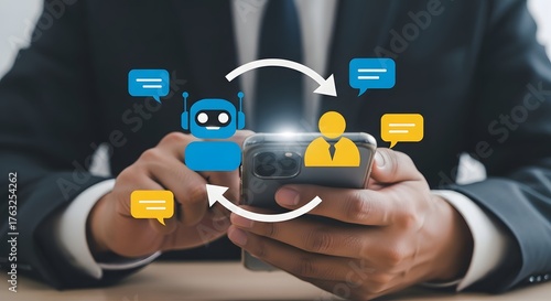 AI Chatbot Communication Technology for Business Automation, Client Support and Feedback